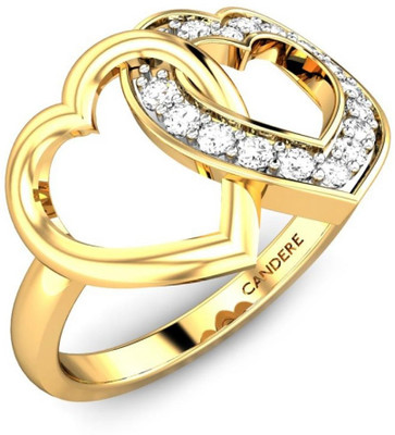 15% OFF on Candere Supriya Yellow Gold Diamond Rhodium Plated 18 K Ring 15% OFF on Candere Supriya Yellow Gold Diamond Rhodium Plated 18 K Ring