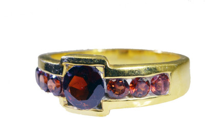 52% OFF on Riyo Pleasing Garnet Copper Garnet 18K Yellow Gold Plated Ring