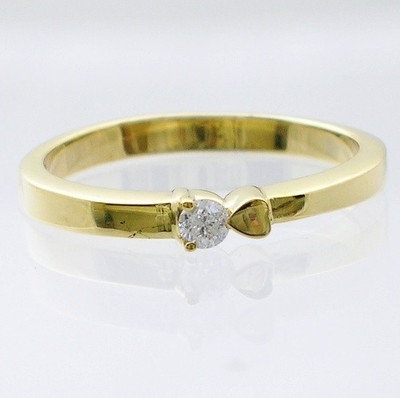 23% OFF on Aaditya Diamonds Solitaire Sterling Silver Diamond Sterling Silver Plated Ring