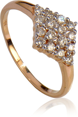 15% OFF on Rakam Gold Diamond 18K Yellow Gold Plated 18 K Ring