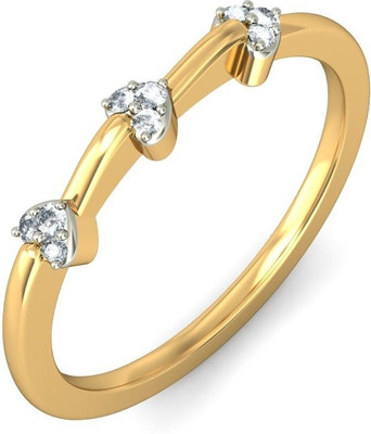BlueStone The Ihaan Gold Diamond 18K Yellow Gold Plated 18 K Ring