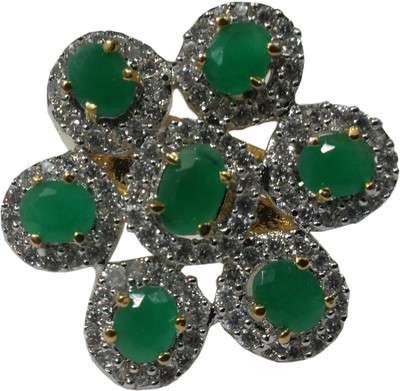 34% OFF on Vijay Laxmi Jewels Alloy Cubic Zirconia, Emerald Ring