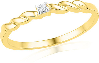 11% OFF on Jpearls Gold Diamond 18 K Ring