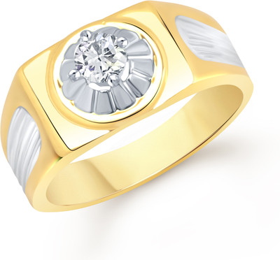 76% OFF on VK Jewels Solitaire Alloy Cubic Zirconia 18K Yellow Gold Plated Ring