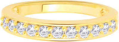 24% OFF on Hoop Silver 14K Yellow Gold Plated Ring