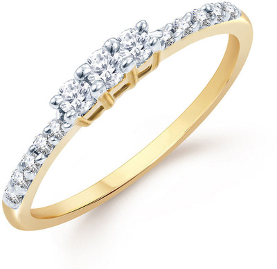 59% OFF on Sukkhi Sublime Alloy Cubic Zirconia 18K Yellow Gold, Rhodium Plated Ring