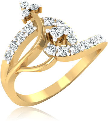 31% OFF on Forevercarat Dazzling Silver 14K Yellow Gold Plated Ring