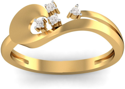 KuberBox Grace Personified Gold 14 K Ring