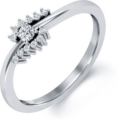 31% OFF on Aamanat Bridal Solitiare Sterling Silver Swarovski Crystal Rhodium Plated Ring