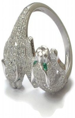 26% OFF on Jisha Sterling Silver Zircon Ring