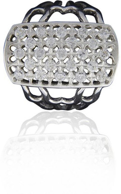 62% OFF on Treta Sterling Silver Cubic Zirconia Ring