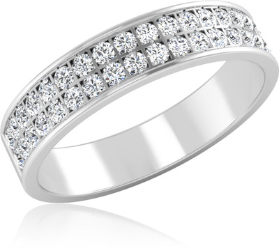 31% OFF on Forevercarat Dazzling Silver Diamond Sterling Silver Plated Ring