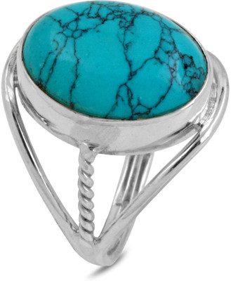 27% OFF on DFR Silver Turquoise Ring 27% OFF on DFR Silver Turquoise Ring