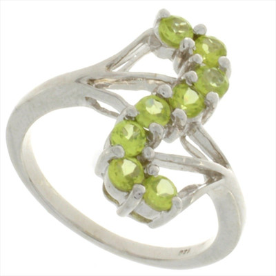 52% OFF on 925 Silver Silver Peridot Sterling Silver Plated Ring