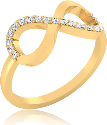 31% OFF on Forevercarat Graceful Silver 14K Yellow Gold Plated Ring