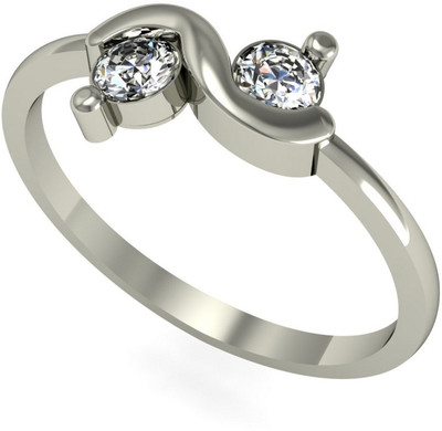 3% OFF on Desires Fluidic Gold Diamond 18 K Ring