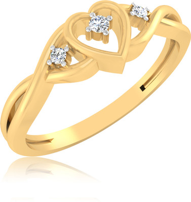 IskiUski Hearts Gold Yellow Gold Plated 14 K Ring