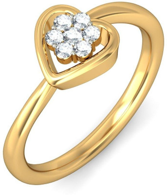 8% OFF on BlueStone The Kerenza Gold Diamond 18K Yellow Gold Plated 18 K Ring