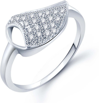 65% OFF on Sukkhi Alloy Cubic Zirconia Rhodium Plated Ring