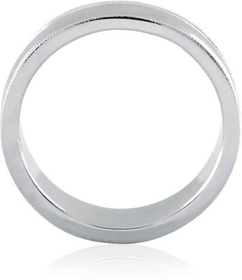 10% OFF on Velvetcase Classic Mens Wedding Band White Gold 18 K Ring