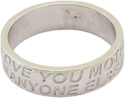 37% OFF on 925 Silver Love you More Than Anyone Else Plain Silver Ring
