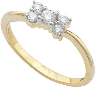 31% OFF on Caratcents Gold Diamond 14K Yellow Gold Plated 14 K Ring