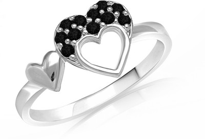 22% OFF on Mahi Black Sweetheart Brass, Alloy Swarovski Crystal Rhodium Plated Ring 22% OFF on Mahi Black Sweetheart Brass, Alloy Swarovski Crystal Rhodium Plated Ring