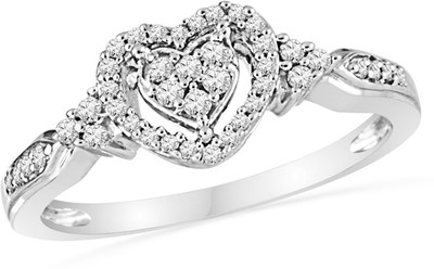 12% OFF on Jpearls Gold Diamond 18 K Ring