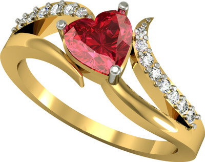 75% OFF on Suvarnadeep Sterling Silver Zircon Yellow Gold Plated Ring 75% OFF on Suvarnadeep Sterling Silver Zircon Yellow Gold Plated Ring