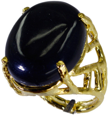 Riyo Divinestar Black Onyx Copper Onyx 18K Yellow Gold Plated Ring Riyo Divinestar Black Onyx Copper Onyx 18K Yellow Gold Plated Ring