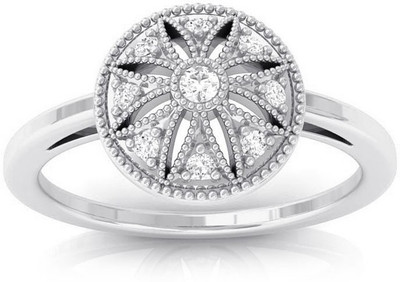 Kreeli Acacia Gold, White Gold Diamond 14 K Ring