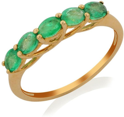 9% OFF on Djoyer Gold Emerald 9 K Ring