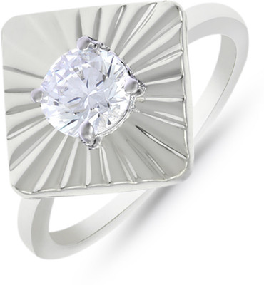 34% OFF on Mahi Square Shine Brass, Alloy Cubic Zirconia, Swarovski Crystal Rhodium Plated Ring 34% OFF on Mahi Square Shine Brass, Alloy Cubic Zirconia, Swarovski Crystal Rhodium Plated Ring