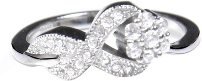 10% OFF on Verra Flower 2 Row Bypass Sterling Silver, Silver Cubic Zirconia Ring 10% OFF on Verra Flower 2 Row Bypass Sterling Silver, Silver Cubic Zirconia Ring