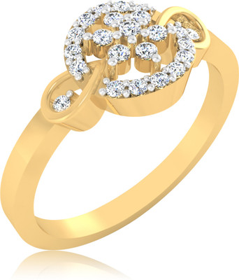 31% OFF on Forevercarat Exotic Silver 14K Yellow Gold Plated Ring
