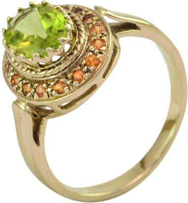 15% OFF on Rakam Gold Sapphire 14K Yellow Gold Plated 14 K Ring