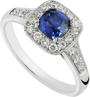 50% OFF on Ziveg 92.5 Made with Swarovski Zirconia Sterling Silver Silver Plated Ring