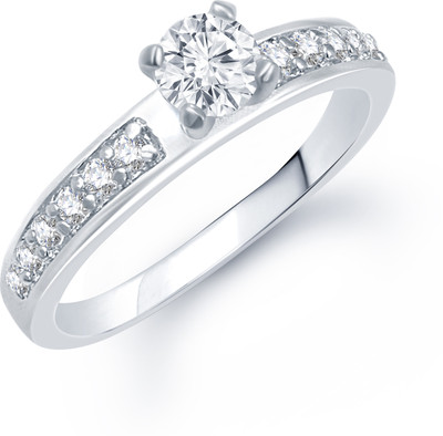 65% OFF on VK Jewels VK Jewels Cluster Rhodium plated Solitaire Ring Alloy Cubic Zirconia Rhodium Plated K Ring
