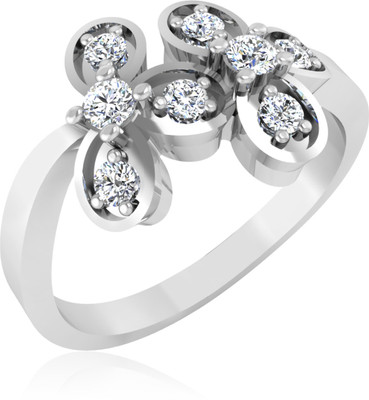 31% OFF on Forevercarat Round Cut Silver Sterling Silver Plated Ring