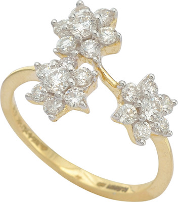 Caratcents Gold Diamond 14K Yellow Gold Plated 14 K Ring