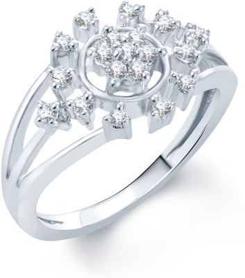 61% OFF on Sukkhi Bewitching Alloy Cubic Zirconia Rhodium Plated Ring
