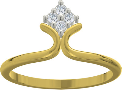4% OFF on Divaas Gold Gold 18K White Gold Plated 18 K Ring