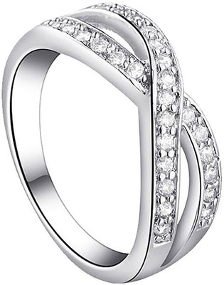 57% OFF on Kaizer Jewelry Alloy Cubic Zirconia 18K White Gold Plated Ring 57% OFF on Kaizer Jewelry Alloy Cubic Zirconia 18K White Gold Plated Ring