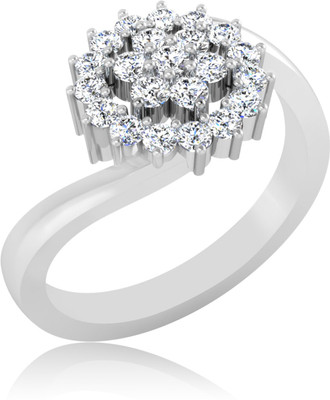 31% OFF on Forevercarat Flirty Silver Sterling Silver Plated Ring