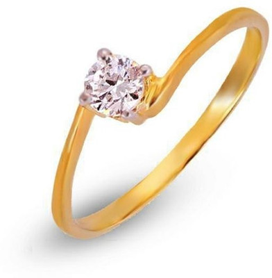 15% OFF on Shashvat Jewels Yellow Gold Diamond 9 K Ring