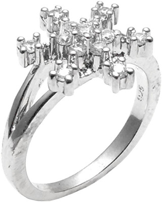 8% OFF on Jewel Craft Silver Cubic Zirconia Rhodium Plated Ring