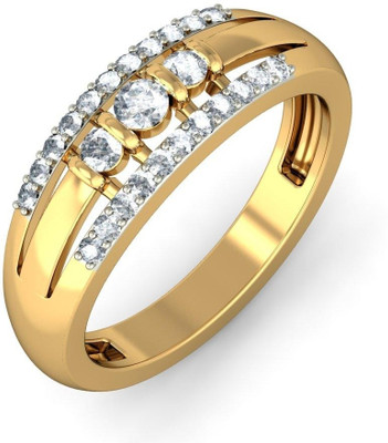 BlueStone The Alba Gold Diamond 18K Yellow Gold Plated 18 K Ring
