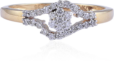 23% OFF on Jisha The Promise Gold Diamond 18 K Ring