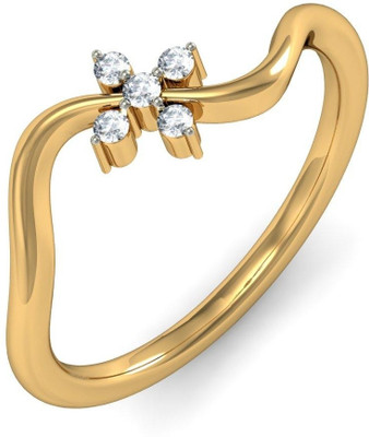 BlueStone The Cosima Gold Diamond 18K Yellow Gold Plated 18 K Ring