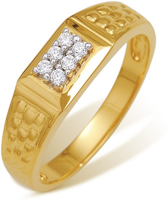 5% OFF on Nishtaa Yellow Gold Cubic Zirconia 22 K Ring